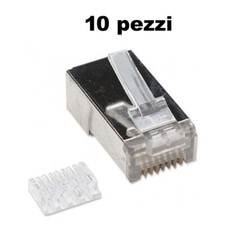 Confezione 10 Plug cat. 6 RJ45