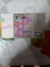 Biglietto Lazio Pescara 1988/89