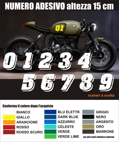 Numero adesivo personalizzato