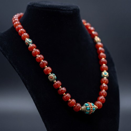 Collana radice rubino - collana, con