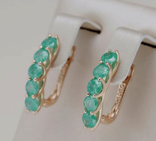 ORECCHINI 20X4 MM CON ZIRCONI COLORE ACQUAMARINA