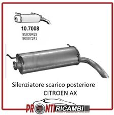Silenziatore scarico CITROEN AX HATCHBACK 1.0 1.1 1.3 1.4 1.4 D 1.5 D 1987-1999