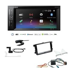 Pioneer autoradio 2 DIN Bluetooth DVD DAB per Skoda Yeti dal 2009 piano black