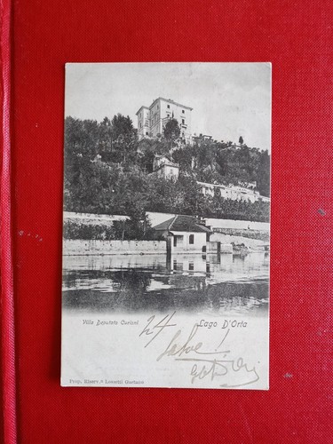Cartolina lago orta - lago,