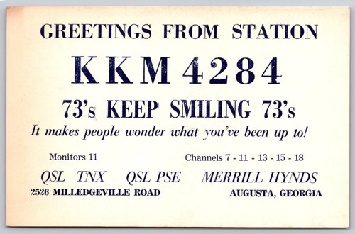 Cartolina radio qsl - radio, kkm