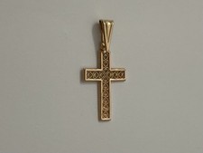 Croce ciondolo pendente oro