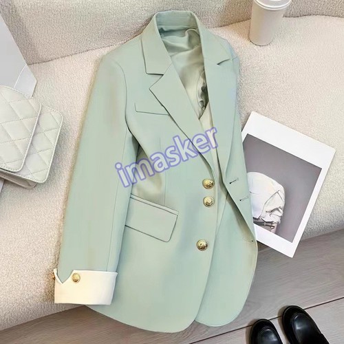 Blazer donna bavero oro