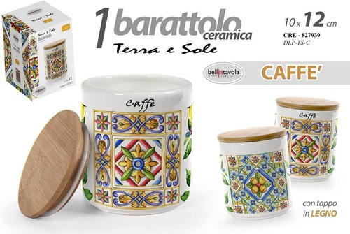 Barattolo ceramica caffè - barattolo,