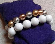 Coppia Bracciali Perle Vintage