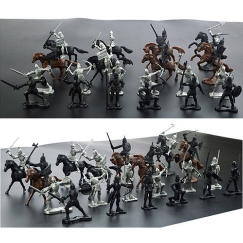 28pcs set cavalieri - cavalieri, medievali
