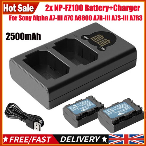 Batteria fz100 per - 2x, np-fz100
