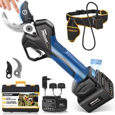 SWANSOFT PRU40 Forbici Potatura a Batteria, Professionali 40mm 21V 1050W 4Ahx2 C