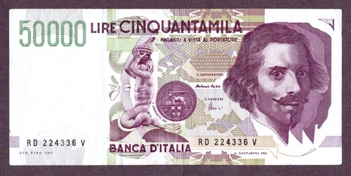 Italia 50000 lire banconota - lire,