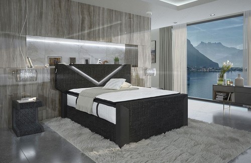 Letto sommier imbottito