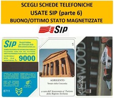 SCEGLI SCHEDE TELEFONICHE USATE SIP - BUONO/OTTIMO STATO - MAGNETIZZATE -PARTE 6