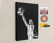 Foto concerto Freddie Mercury tela bianco e nero stampa qualità museo