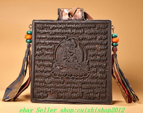 Antico tibet bronzo legno - tibet,