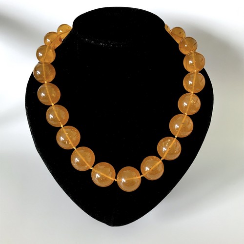 Collana vintage ambra - , rotonda