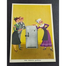 Cartolina Pubblicitaria Frigoriferi "Rex" - Una Suocera Perfetta