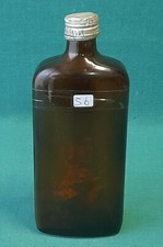 VECCHIA BOTTIGLIA FLACONE FARMACIA AMARO MEDICINALE GIULIANI VETRO AMBRA. N°56.