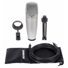 SAMSON C01U PRO microfono condensatore usb + uscita cuffie + bag+clip x studio