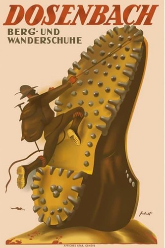 Poster scarpone alpinismo - poster,