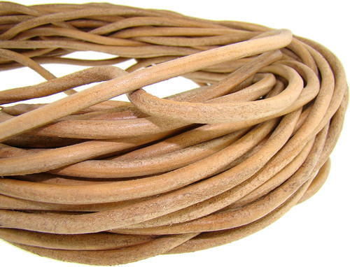 Cordino rotondo cuoio - rotondo, 6