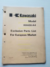 Kawasaki KH 400 A4 1976 VARIANTI per Europa catalogo ricambi originale