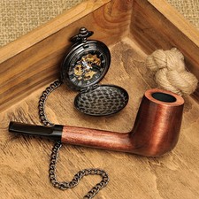 Pipa ucraina dritta in legno