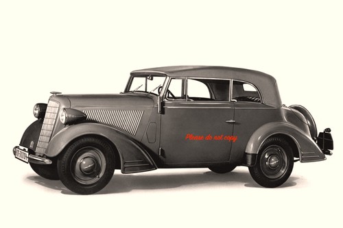 Opel super six cabriolet 1936 - opel,