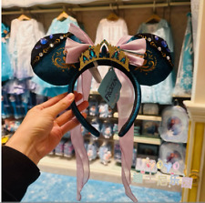 Autentico 2024 Hong Kong Disney Park Frozen Anna Paillettes Orecchie Cerchietto Disneyland
