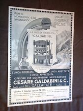 Pubblicità del 1920 Pressa idraulica Galdabini + Dentifricio Jaliklor