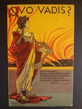Quo Vadis? - Illustratore Alberto Martini (1900). Cartolina Pubblicitaria.