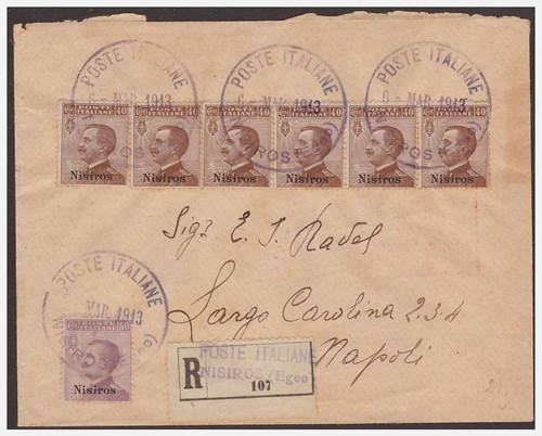 Isole egeo nisiro - nisiro, 1913