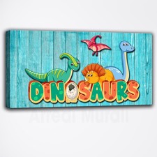 Quadro moderno dinosauri per