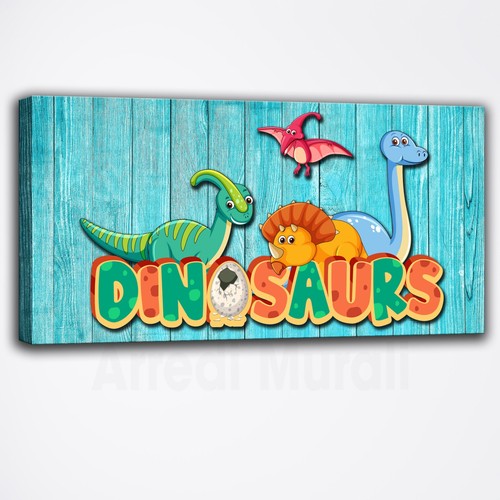 Quadro moderno dinosauri - , per