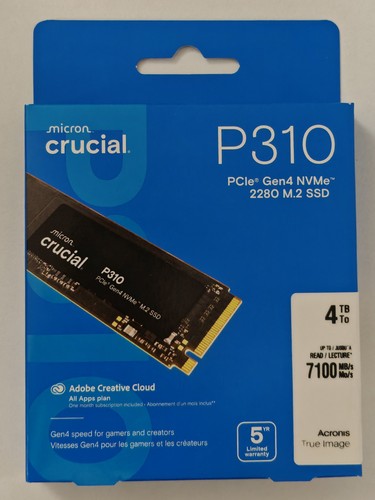 Crucial p310 4tb 7100mb - crucial, ssd