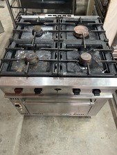 Cucina A Gas 4 Fuochi Con Forno  Professionale