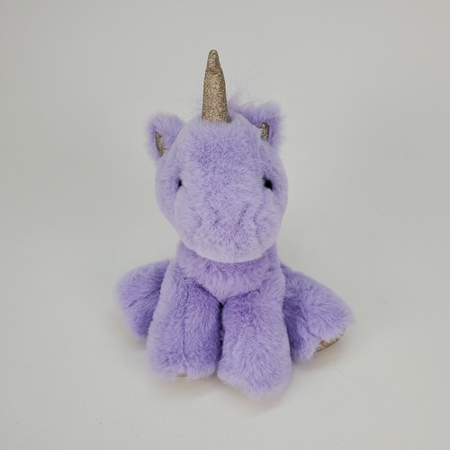 Peluche unicorno viola nero