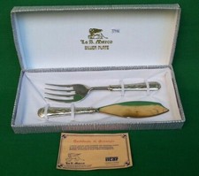 POSATE DA PORTATA 2 PEZZI SILVER PLATED LA S. MARCO NUOVE ANNI 70 VINTAGE.N° 59W