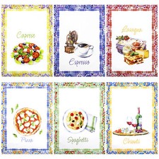 Set 6 Strofinacci cucina cibo