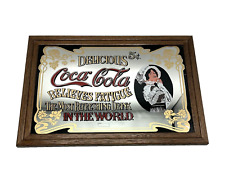 Coca--Cola  Delicious Relieves Fatigue  Specchio Pubblicitario  33x 23 cm