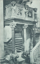 cr277 cartolina benevento citta' ambone sinistro nel duomo  campania