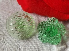 Duo Bottoni Antichi IN Vetro