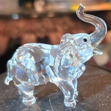 Statuina elefante bambino cristallo Swarovski miniatura sfaccettata da collezione 2 1/2" T