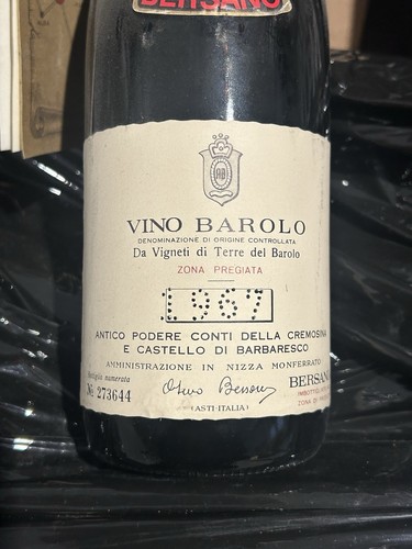 Barolo bersano doc - doc, 1967