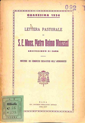 Lettera pastorale e - pastorale, s.
