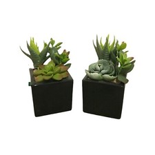 Vaso in ceramica quadrato con