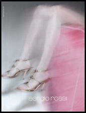 Scarpe Tacchi Alti Sergio Rossi Rivista Stampa Pubblicità Donna Moda Gambe Lunghe 2004-1pg