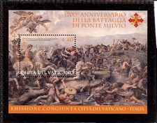 (BL38) Vaticano 2012 Ponte Milvio minifoglio MNH